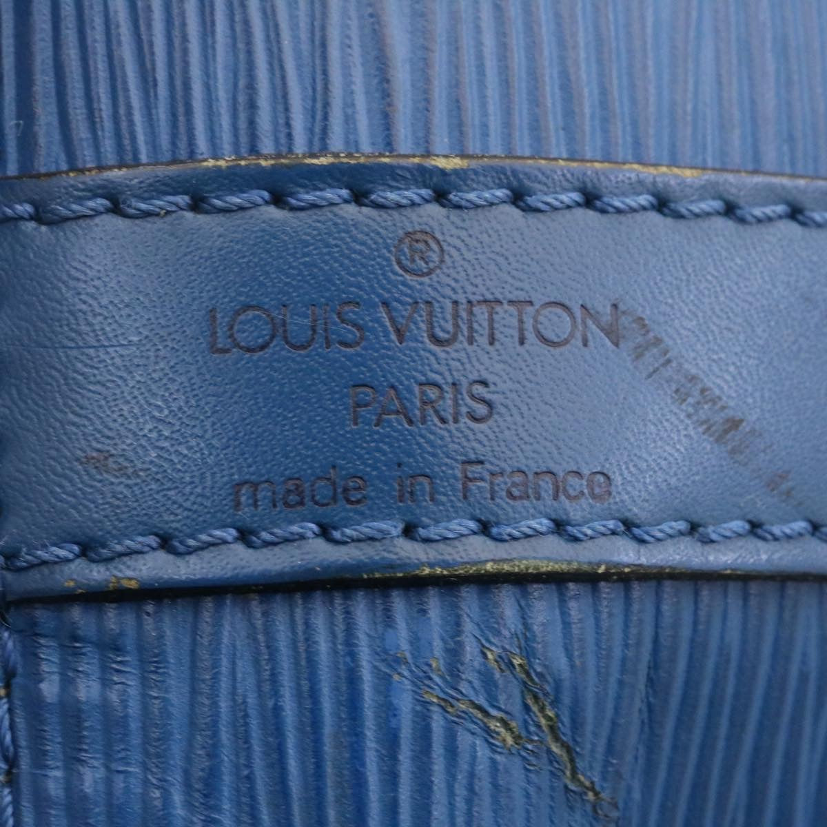 LOUIS VUITTON Epi Petit Noe Shoulder Bag Blue M44105 LV ds423