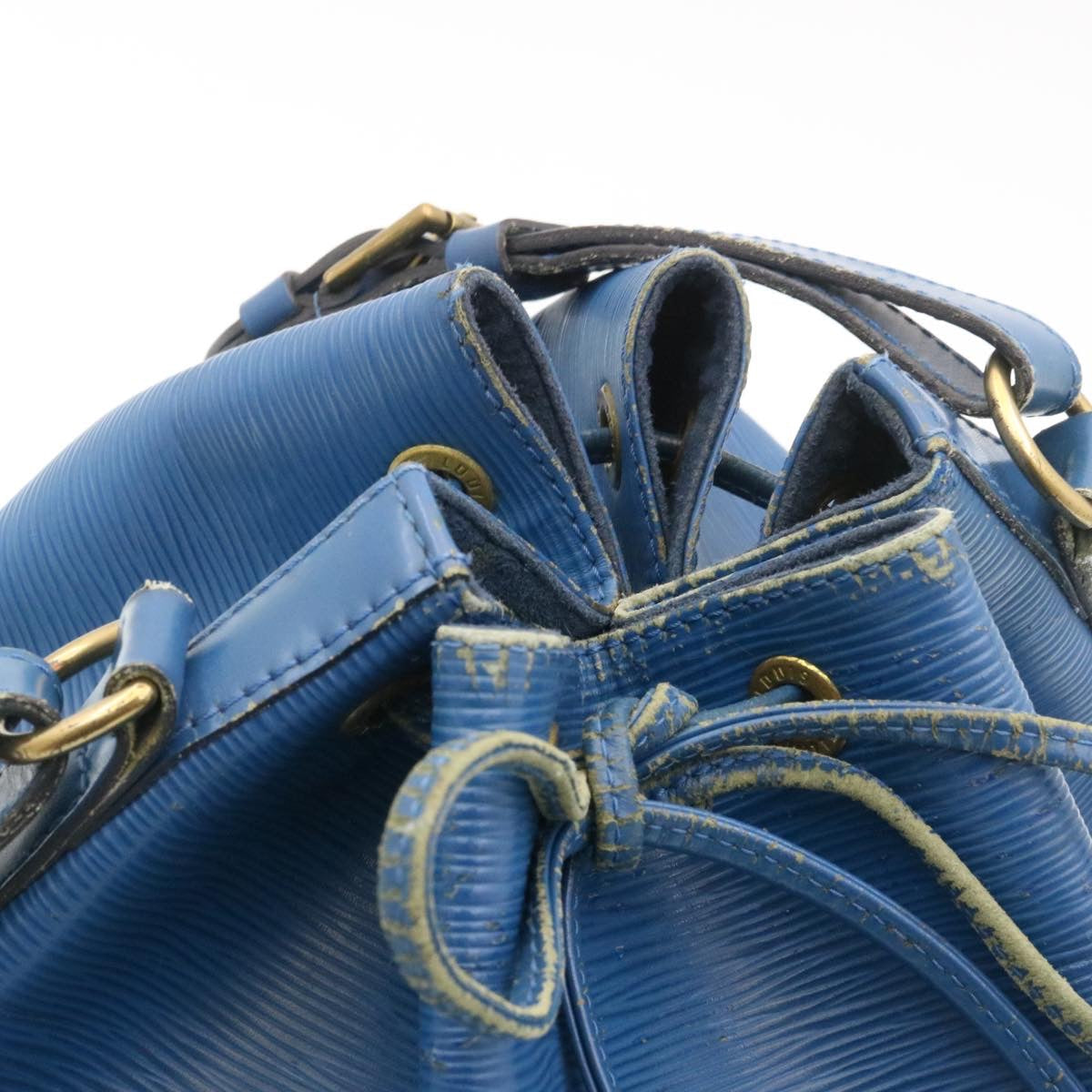 LOUIS VUITTON Epi Petit Noe Shoulder Bag Blue M44105 LV ds423