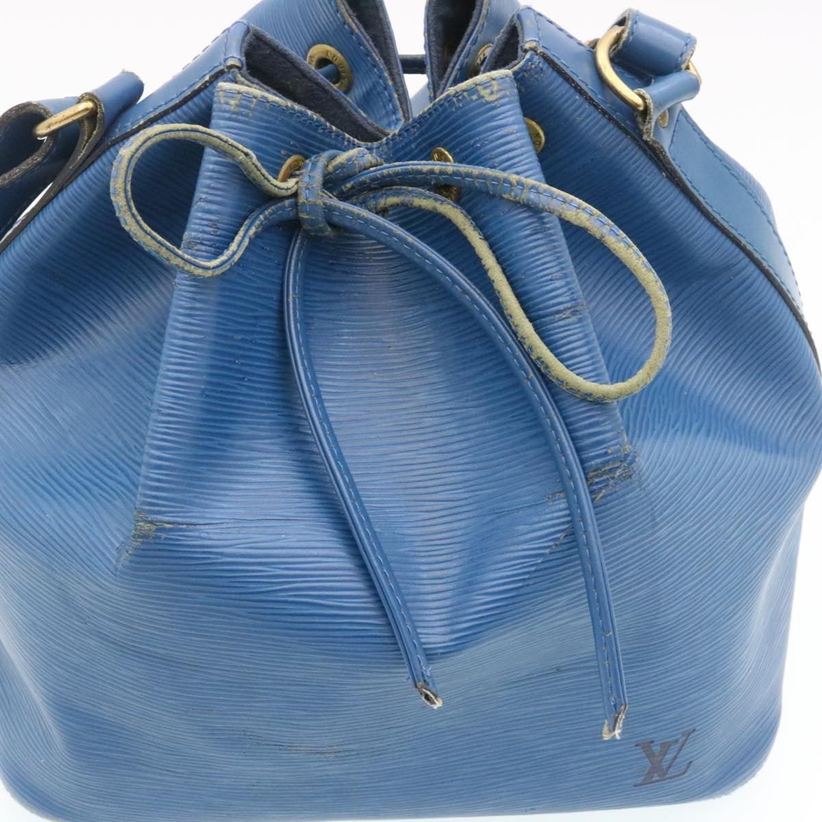LOUIS VUITTON Epi Petit Noe Shoulder Bag Blue M44105 LV ds423