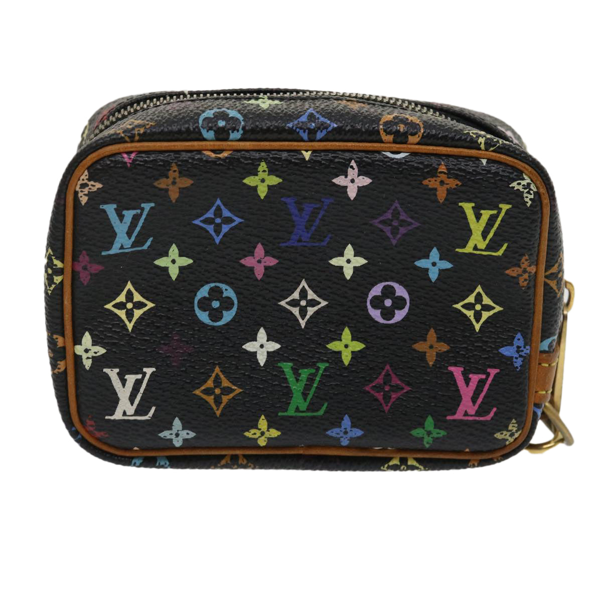 LOUIS VUITTON Multicolor Trousse Wapity Accessory Pouch Black M58034 ds499
