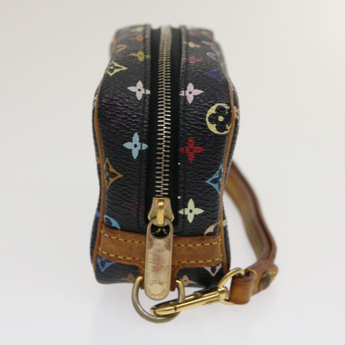 LOUIS VUITTON Multicolor Trousse Wapity Accessory Pouch Black M58034 ds499