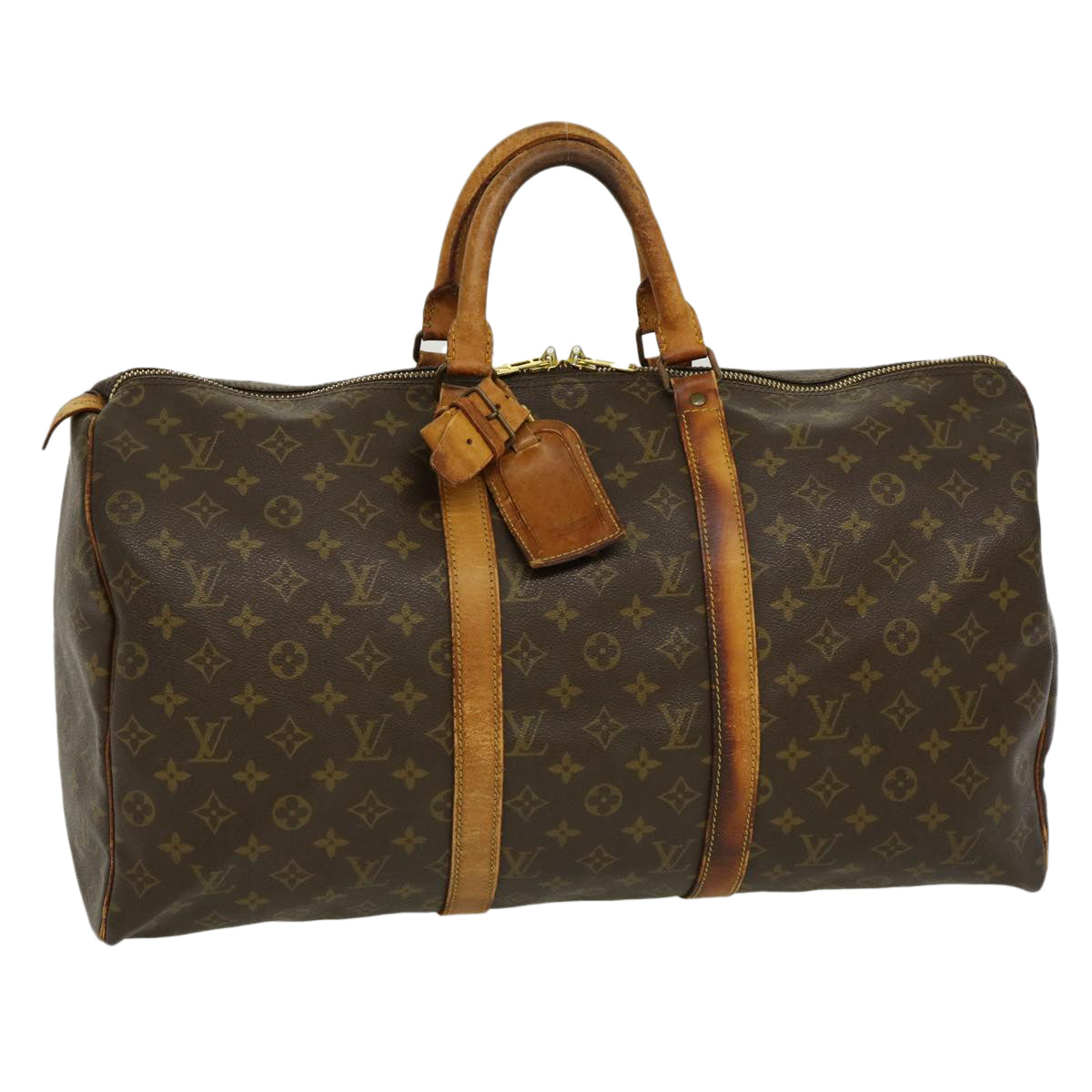 LOUIS VUITTON Monogram Keepall 50 Boston Bag Vintage M41426 LV ds506