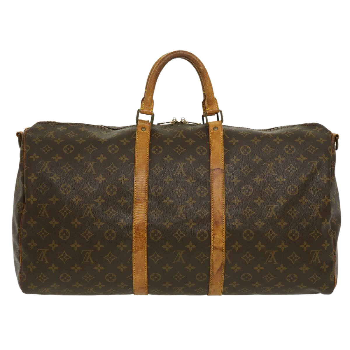 LOUIS VUITTON Monogram Keepall Bandouliere 55 Boston Bag M41414 LV ds522