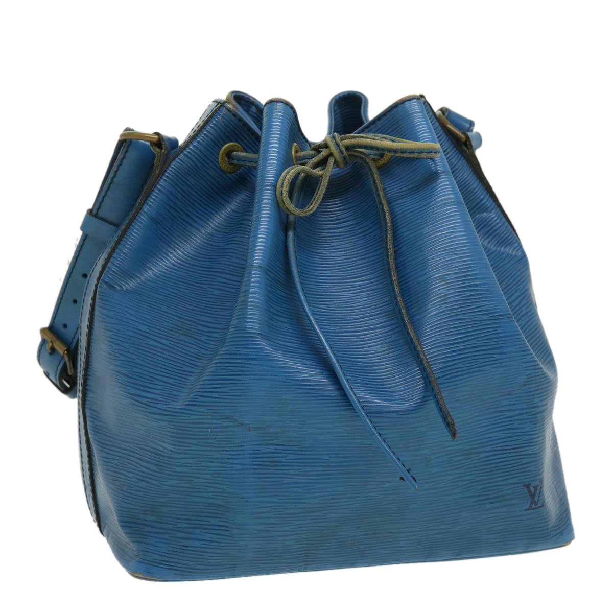 LOUIS VUITTON Epi Petit Noe Shoulder Bag Blue M44105 LV ds528