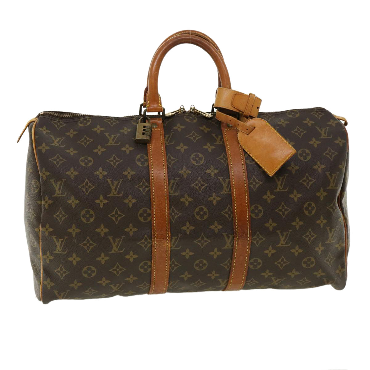 LOUIS VUITTON Monogram Keepall 45 Boston Bag M41428 LV ds563
