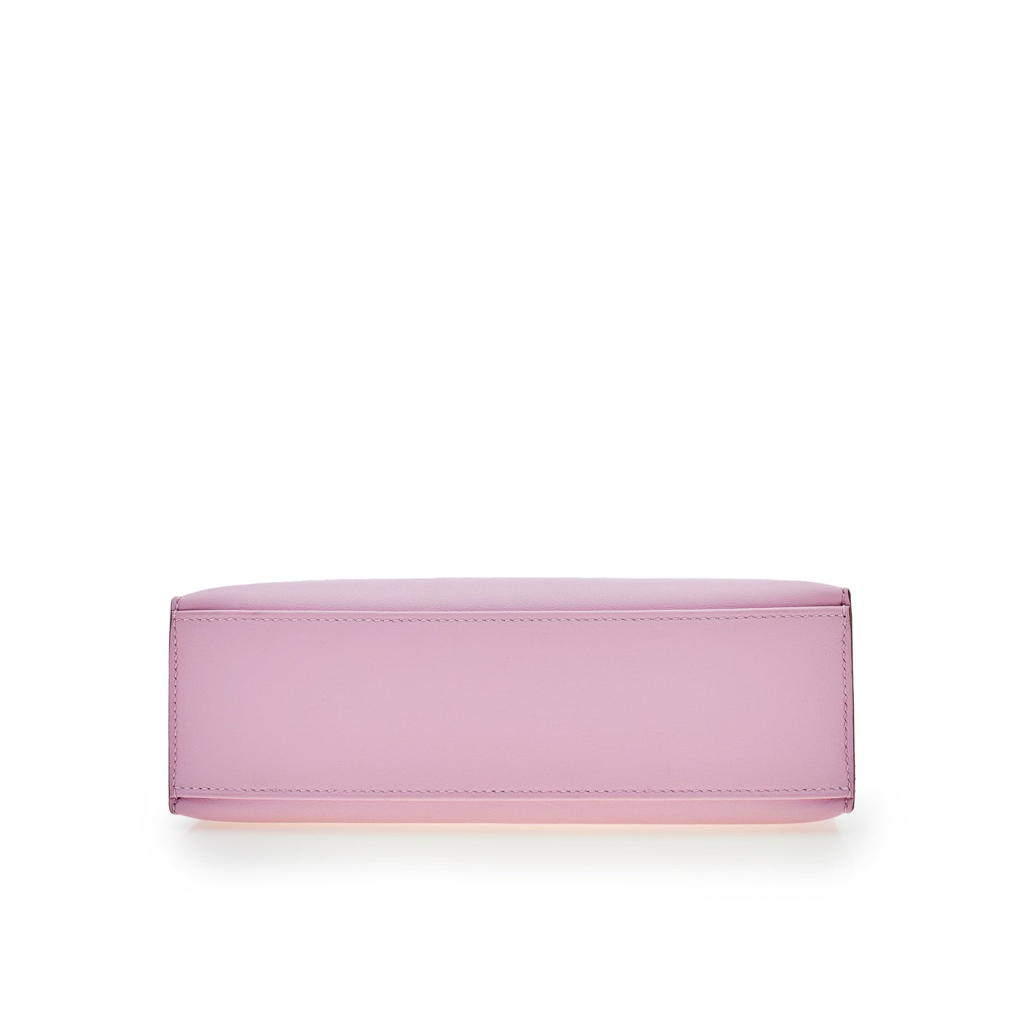 Luxury Hermes Kelly Pochette Mauve Sylvestre Swift Rose Gold Hardware