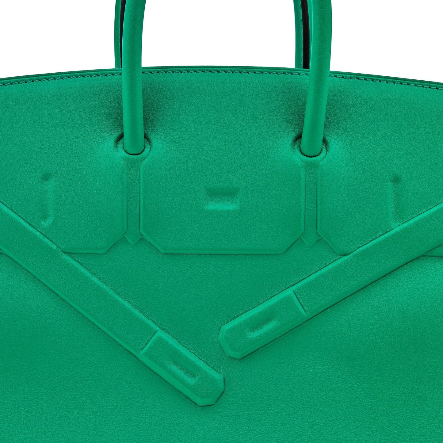 Luxury Hermes Birkin 25 Shadow Bag Menthe Swift Leather