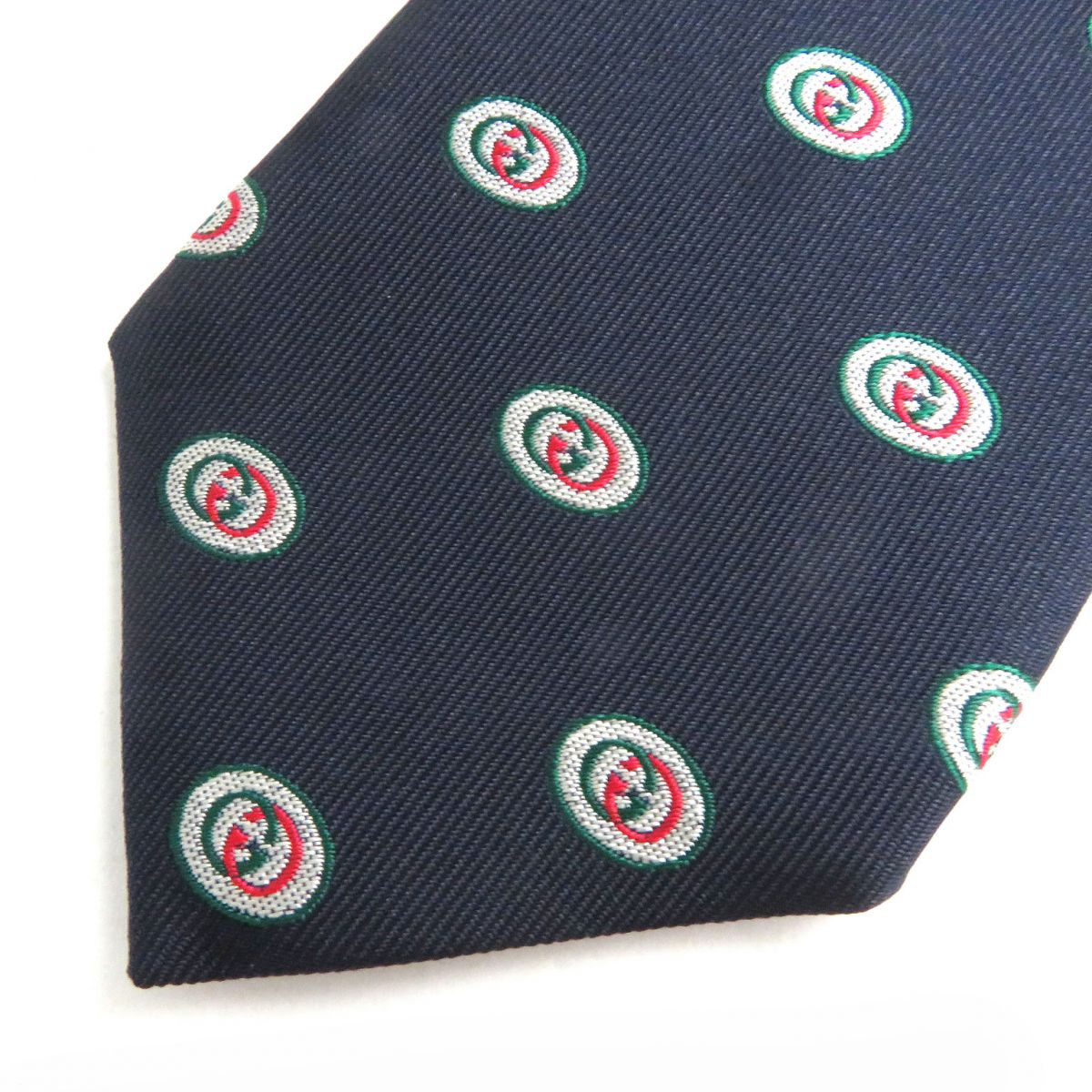 Luxury Gucci Trending 2025 Silk GGPattern Jacquard Tie Navy