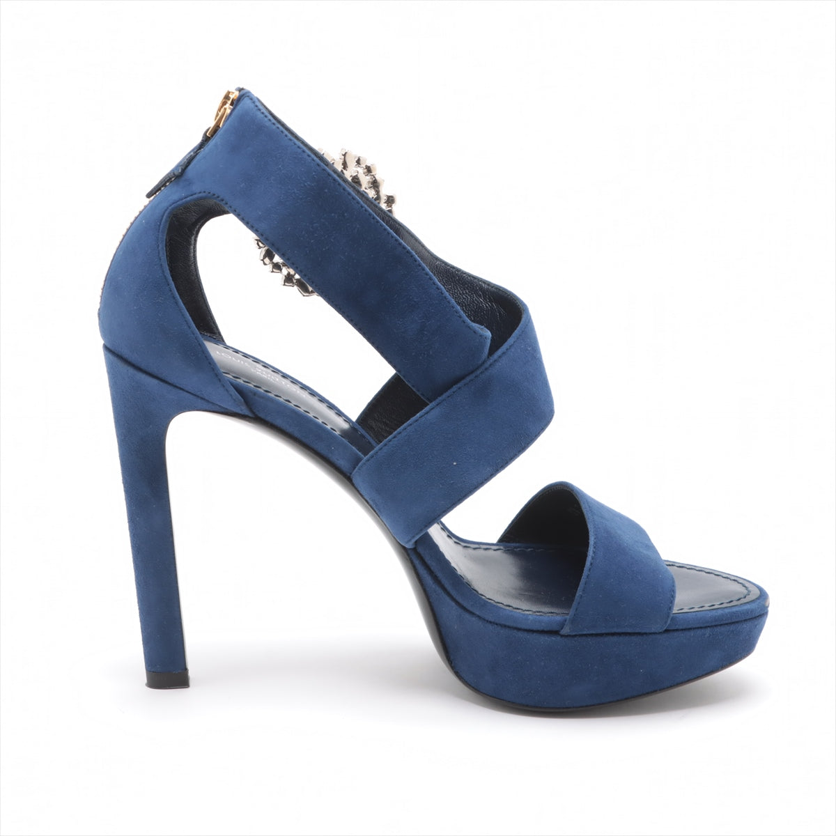 Louis Vuitton 19 year sweater sandal 36 1/2 ladies blue MA0149 Vision