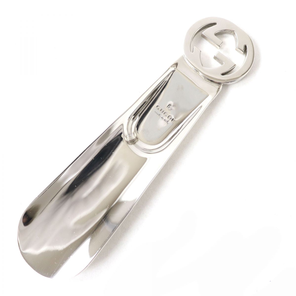 Luxury Gucci Trending 2025 Interlocking G Metal Shoehorn Silver