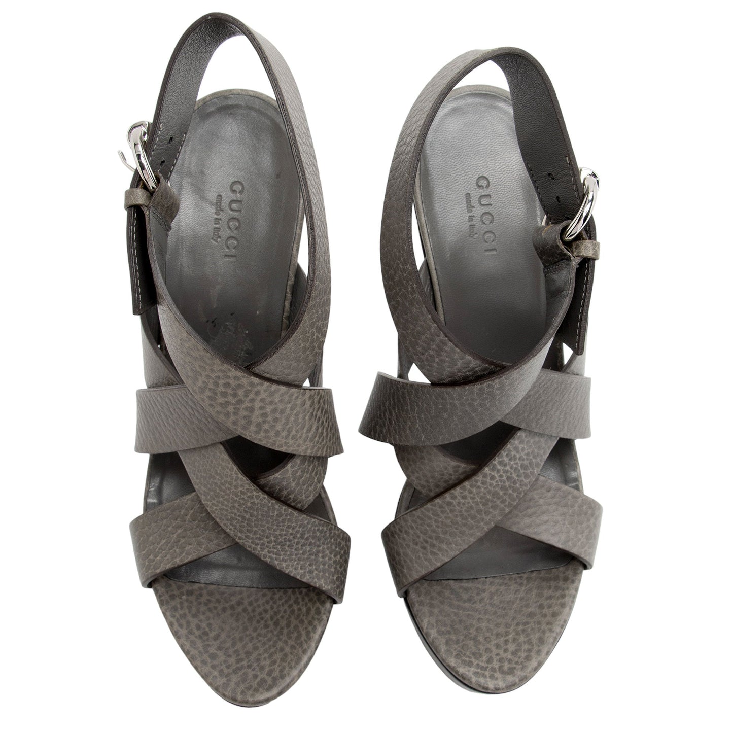 Gucci Leather Old Libeccio Platform Sandals