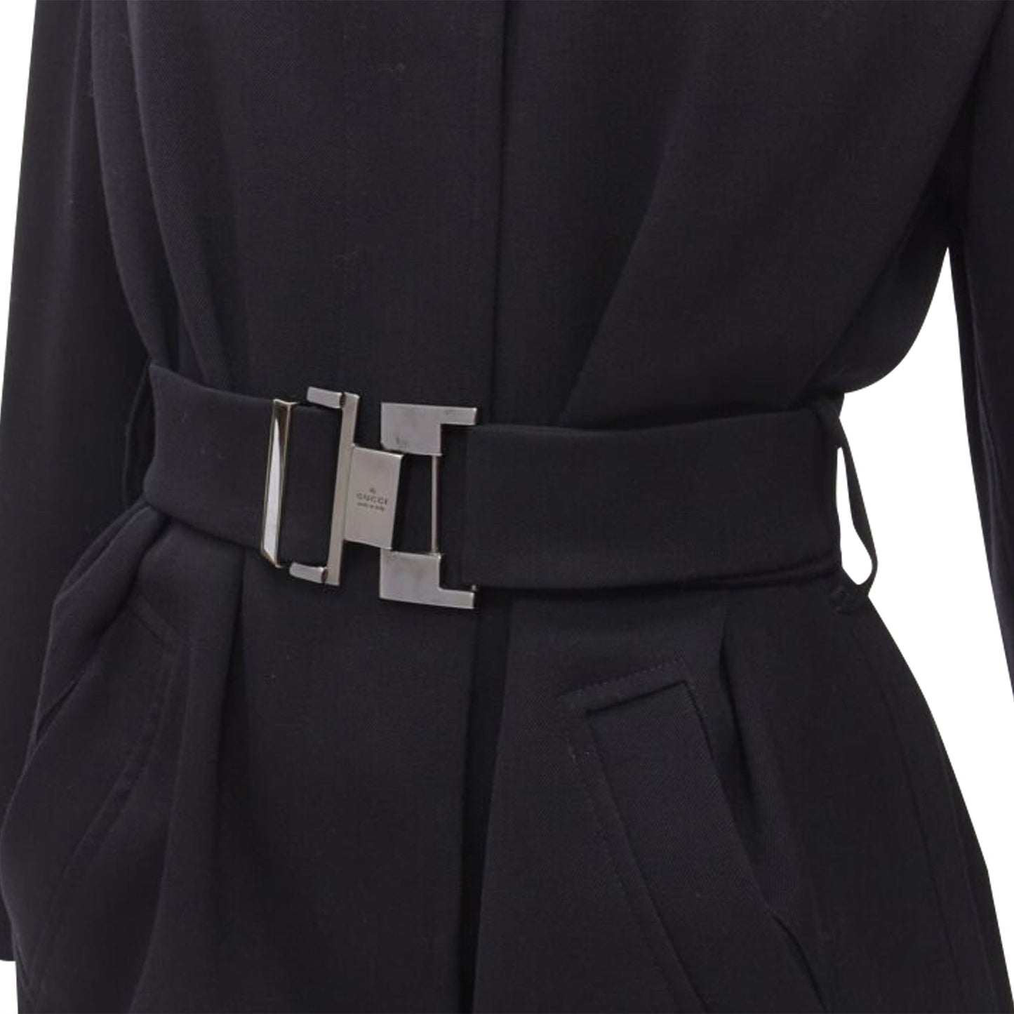 Gucci Tom Ford wool oversized belted coat