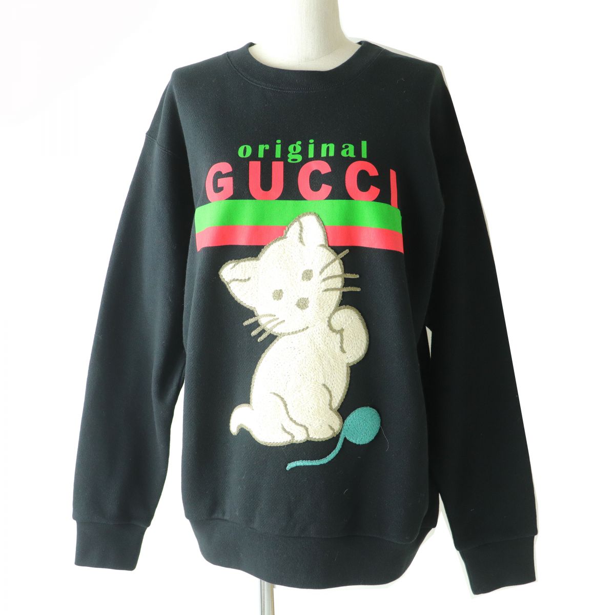 Luxury Gucci Trending 2025 Cat Embroidery Logo Sweatshirt XS