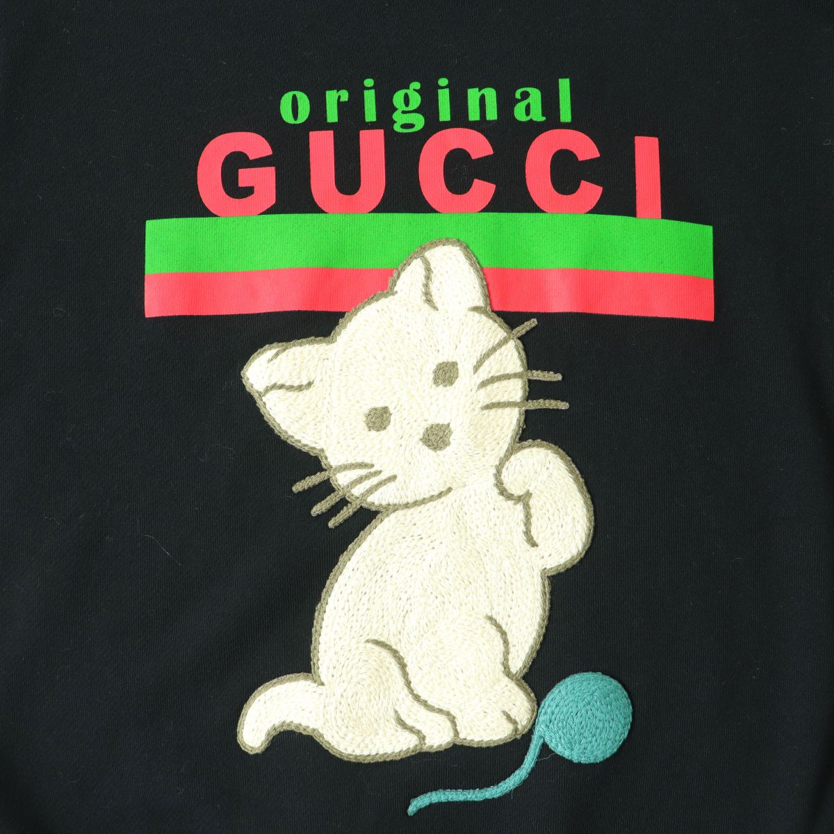 Luxury Gucci Trending 2025 Cat Embroidery Logo Sweatshirt XS