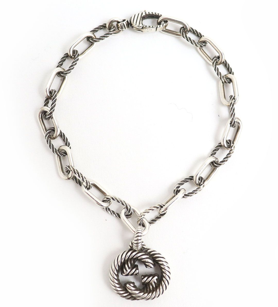 Luxury Gucci Trending 2025 AG925 Silver Bracelet Interlocking G