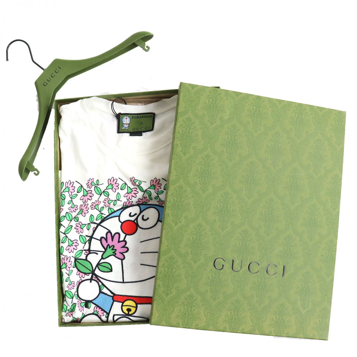 Luxury Gucci Trending 2025 Doraemon Floral Crew Neck T-Shirt XS