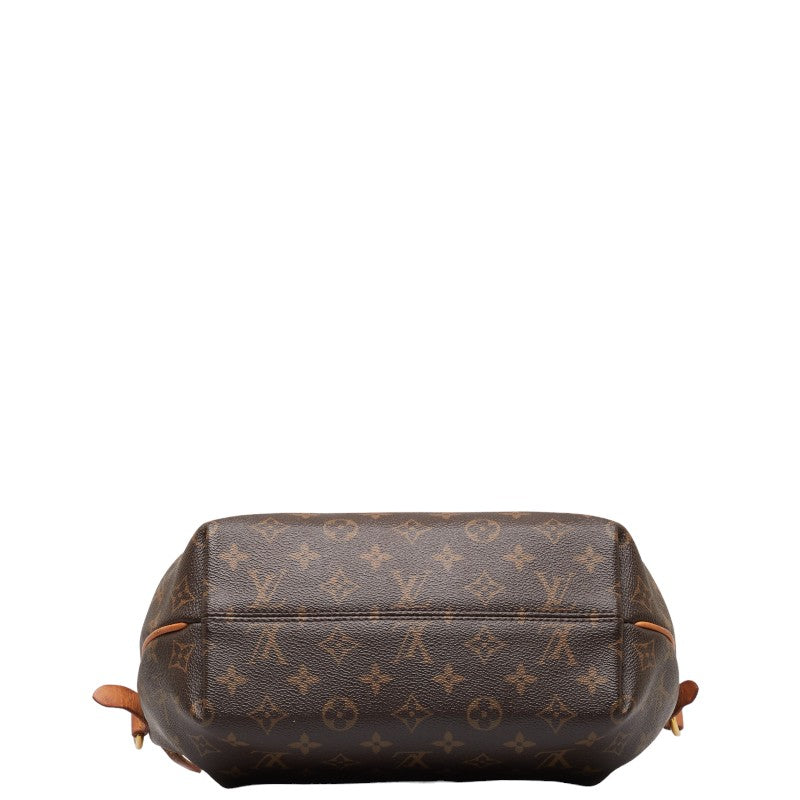 Louis Vuitton Monogram Toulen PM Handbag 2WAY M48813 Brown PVC Leather  Louis Vuitton