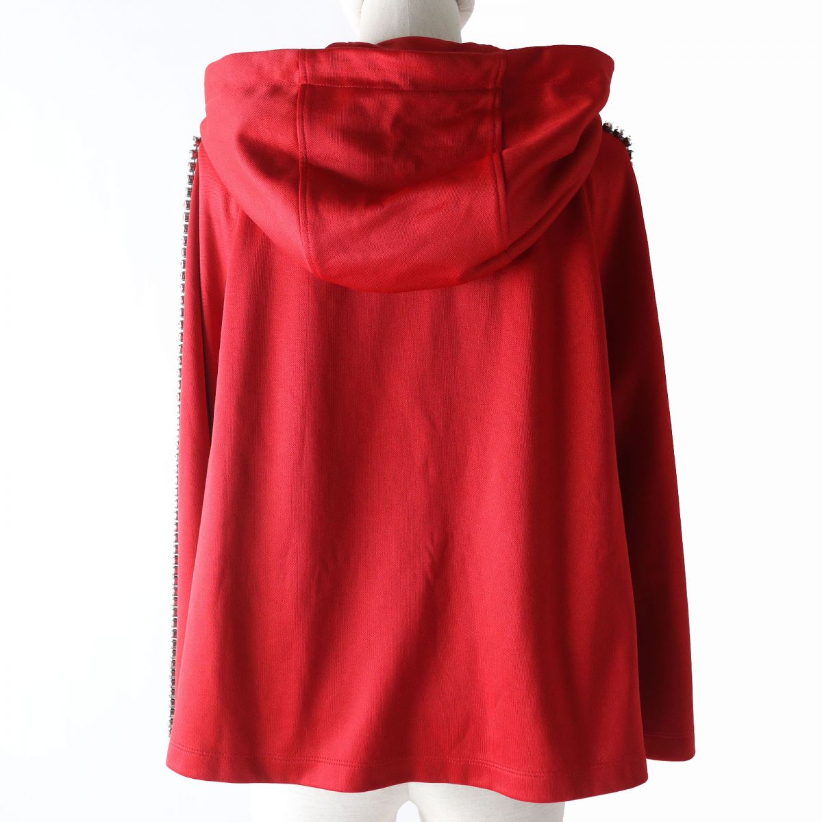 Luxury Gucci Trending 2025 Bejeweled Zip-up Hoodie Parka Red S