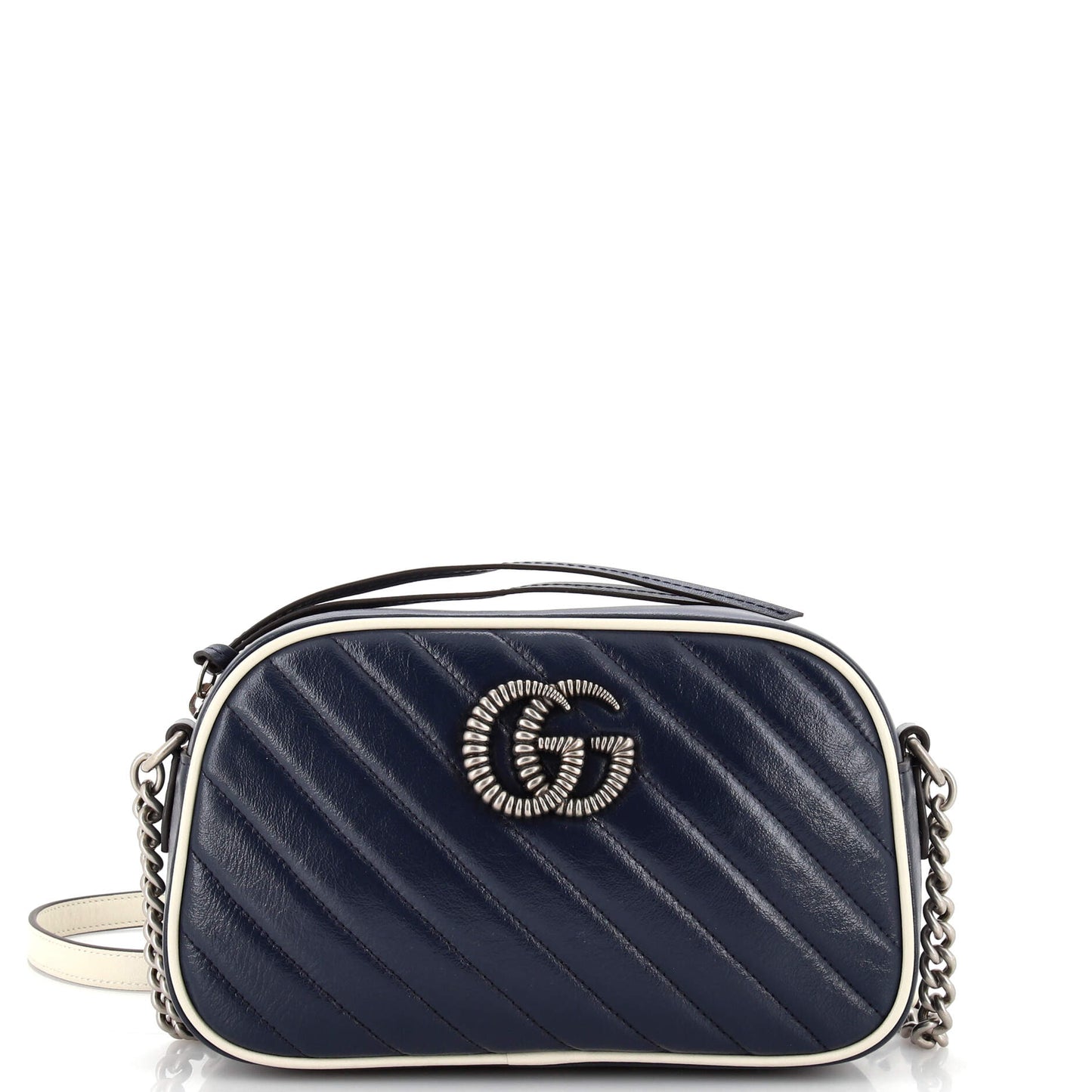 Luxury Gucci Trending 2025 GG Marmont Shoulder Bag Diagonal Quilted Leather Small