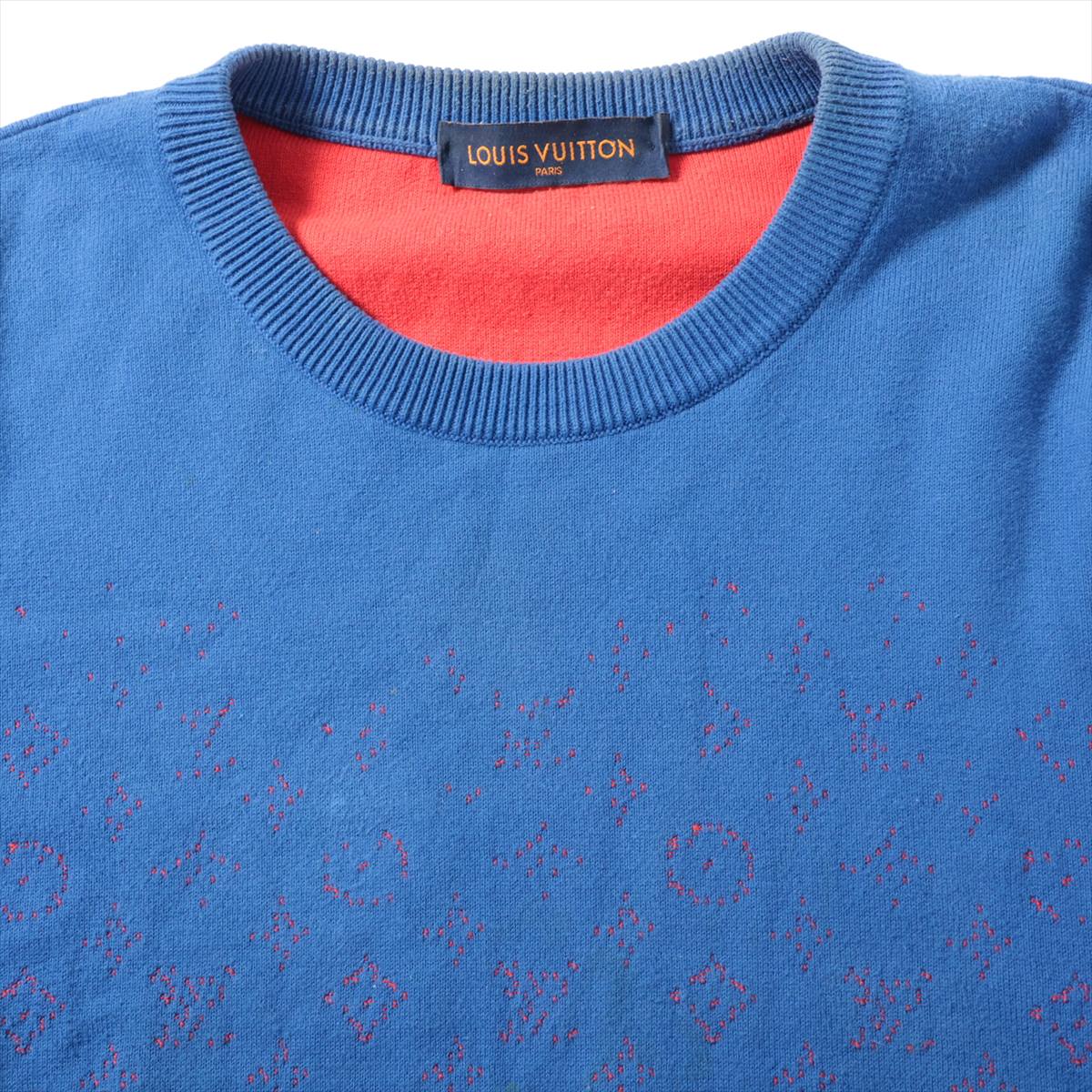 Louis Vuitton Cotton e M  Naive x Red Monogram RM212Q Whole  Yogurt and Yogurt around the neck