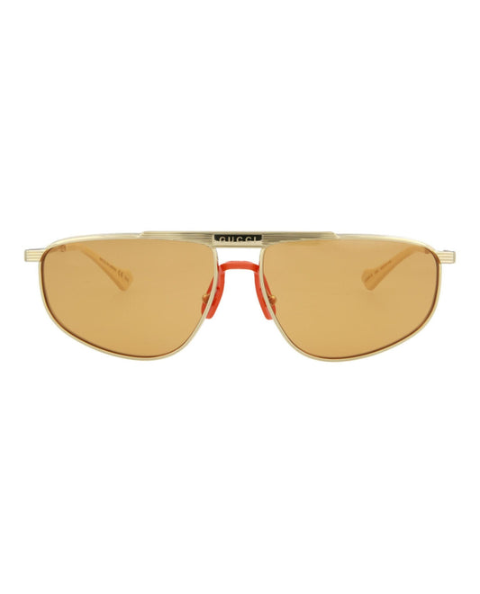 Gucci Aviator-Style Metal Sunglasses