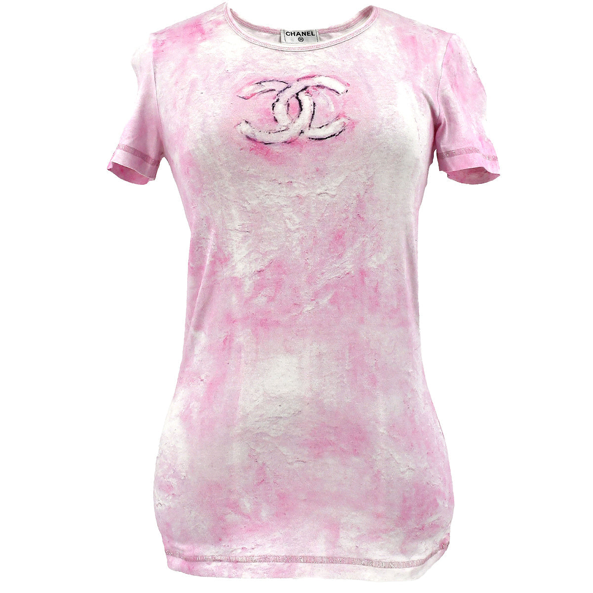 Luxury Chanel 2009 cruise CC logo-print tie-dye T-shirt #34