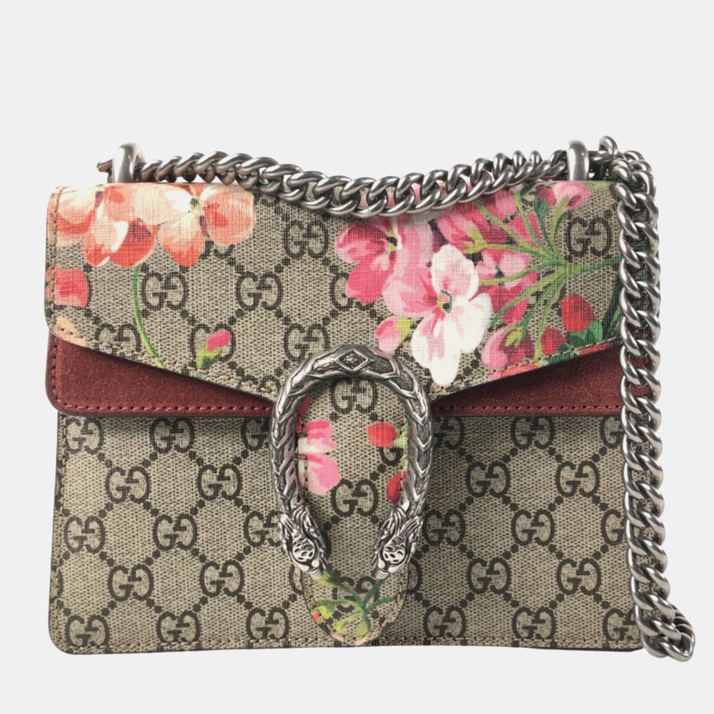 Luxury Gucci Trending 2025 Multi Canvas  Dionysus Blooms Shoulder Bag