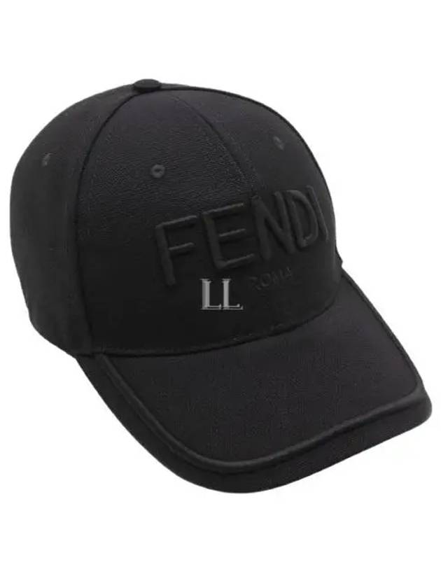 Luxury Fendi Logo Embroidery Ball Cap Black