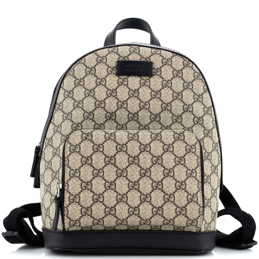 Luxury Gucci Trending 2025 Zip Pocket Backpack GG Coated Canvas Small