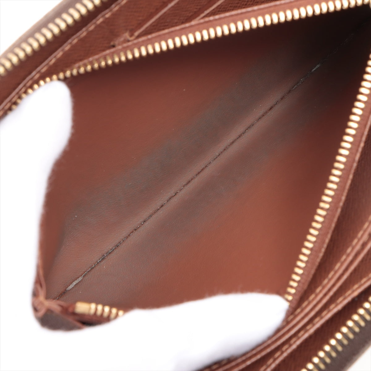 Louis Vuitton Monogram  Wallet M60017 Brown Round Zip Wallet