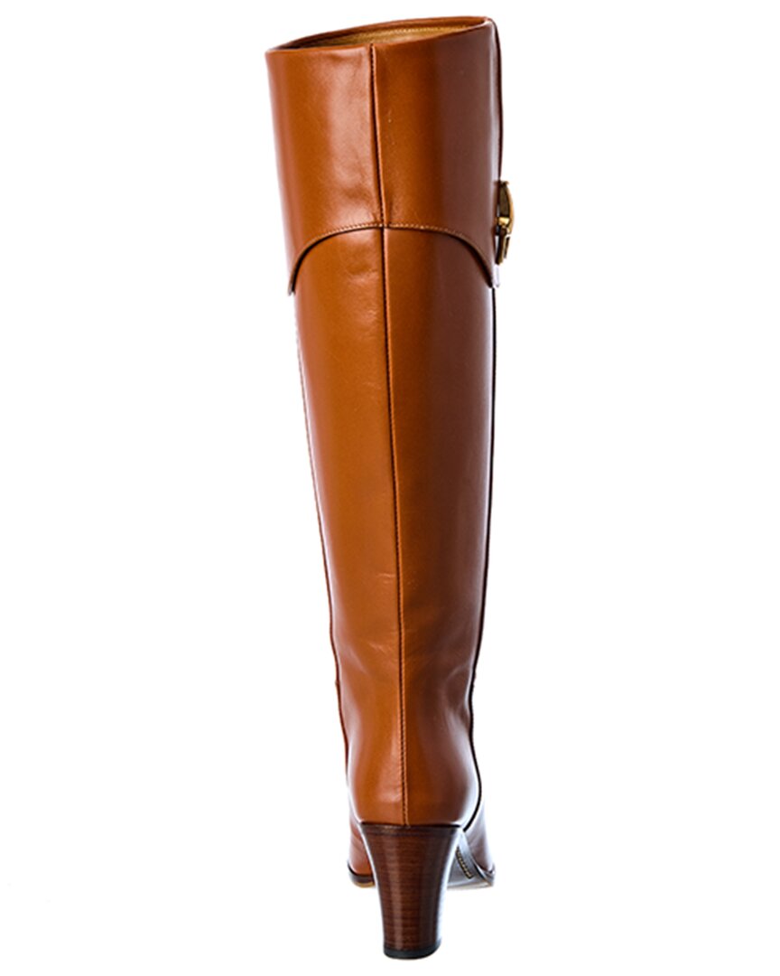 Gucci Horsebit Leather Knee-High Boot