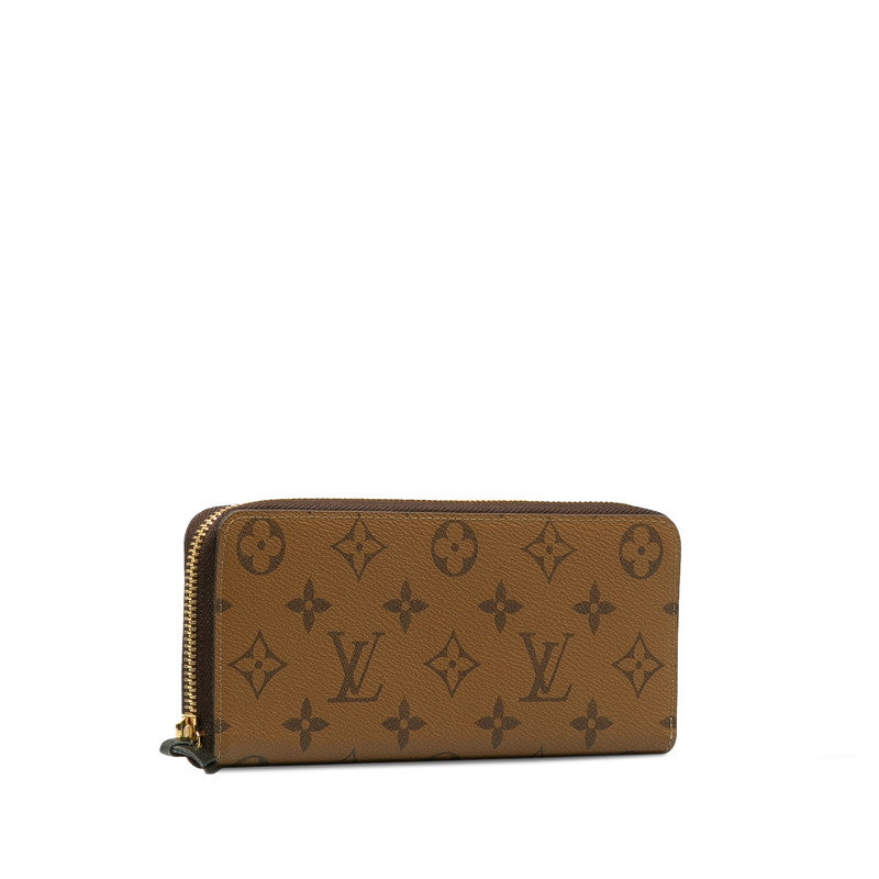 Louis Vuitton Monogram Reversee Portfolio Clemence Long Wallet M82336 Brown PVC Leather  Louis Vuitton