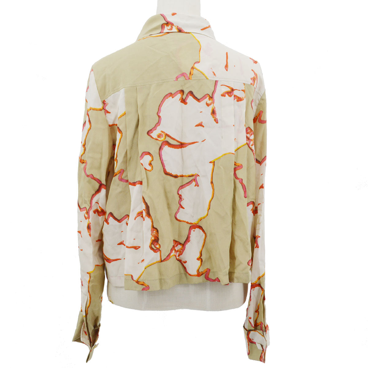 Luxury Chanel 2000 spring-summer abstract-print silk shirt #38