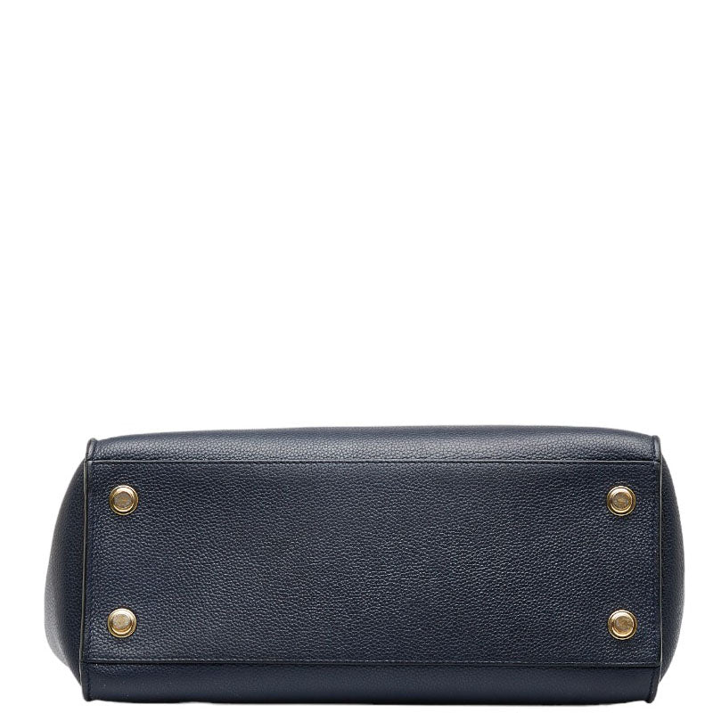 Louis Vuitton City Timer MM Handbag Shoulder Bag 2WAY M42496 Navy Beige  Leather  Louis Vuitton