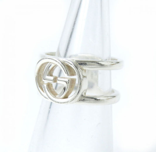 Luxury Gucci Trending 2025 AG925 Silver Interlocking G Ring