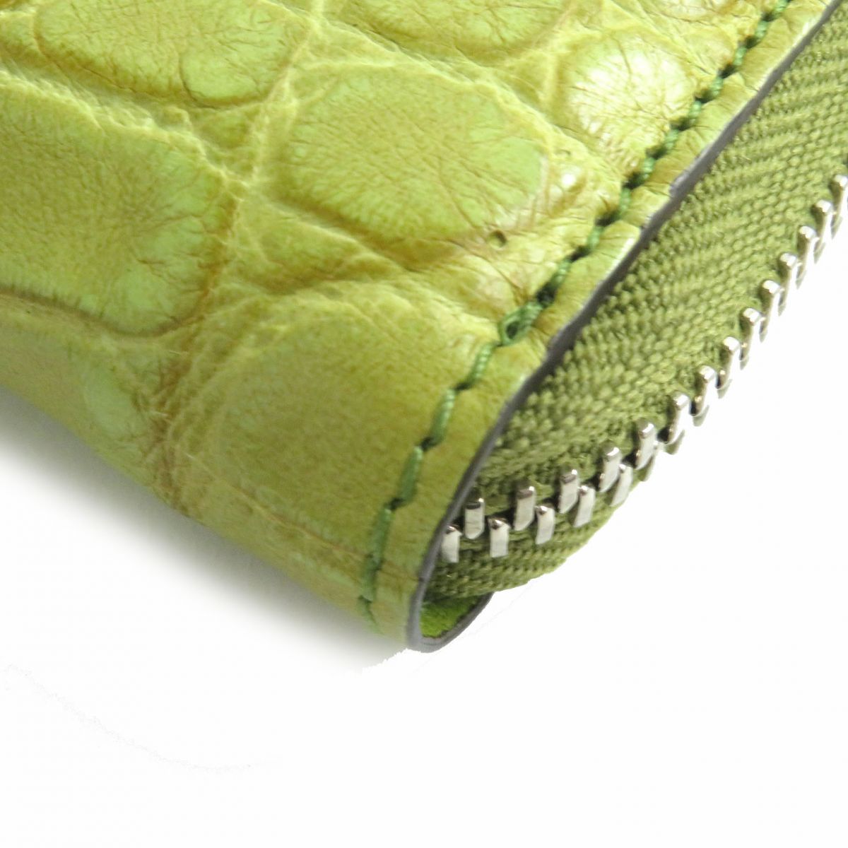 Luxury Gucci Trending 2025 Crocodile Leather Zip Coin Wallet