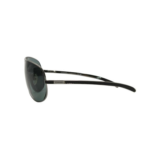 Luxury Chanel Dark Grey Textured Sunglasses