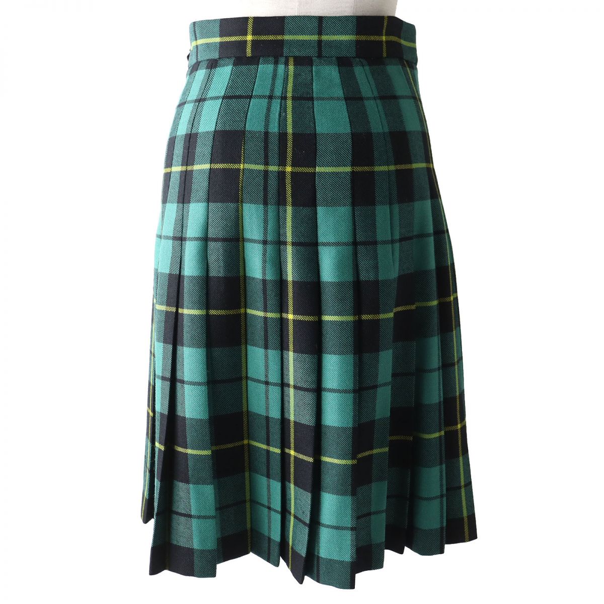 Luxury Gucci Trending 2025 Wool Wrap Skirt with Leather Belt Green Size 38