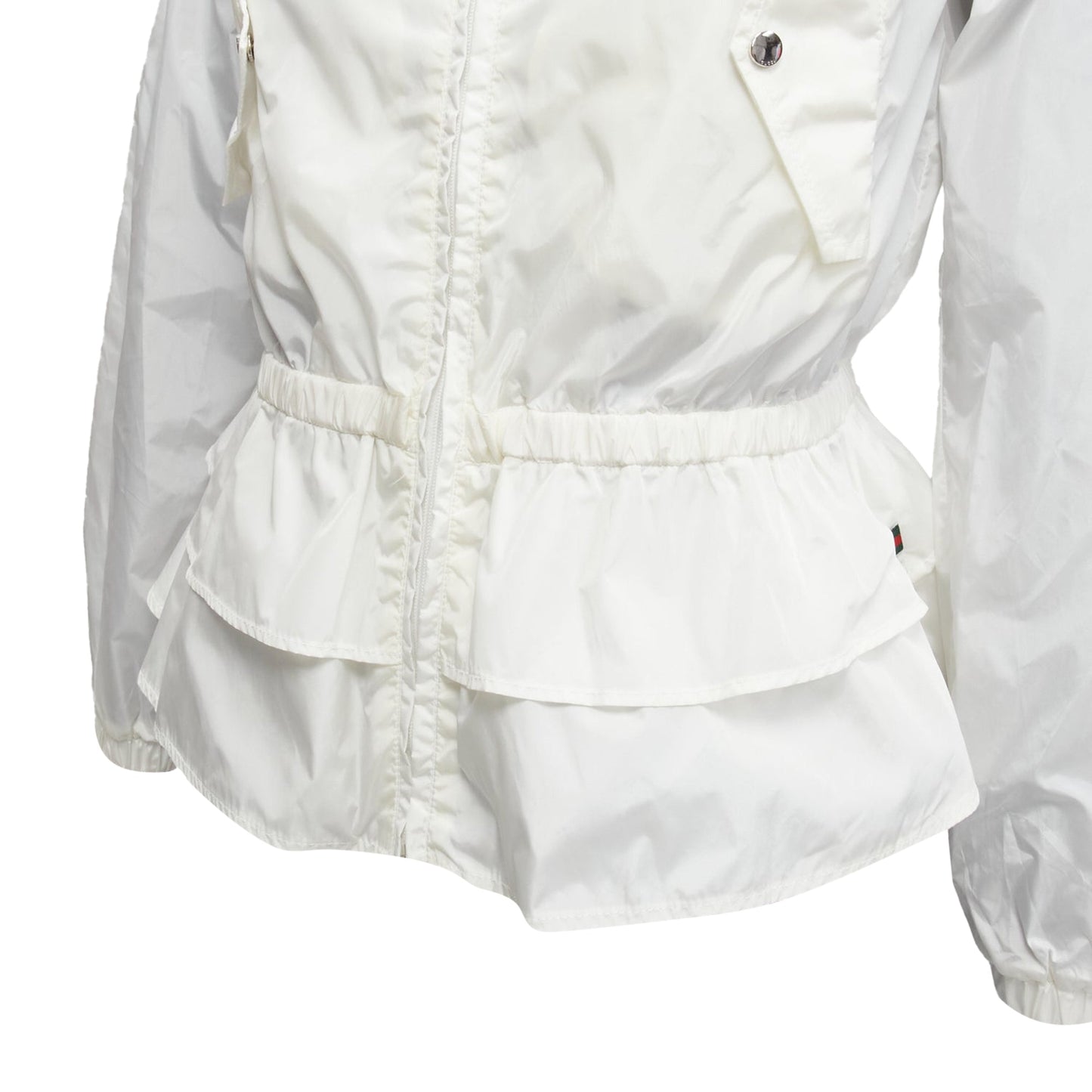 Gucci Kidswear GG monogram logo peplum hooded jacket