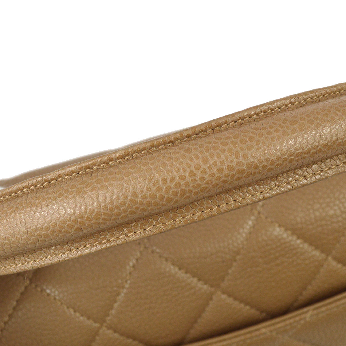Luxury Chanel 1996-1997 Beige Caviar Kelly 30