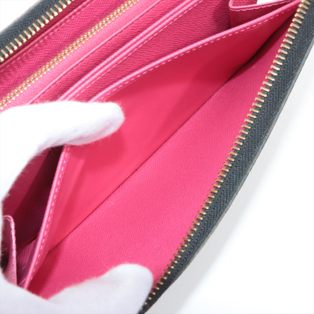 Louis Vuitton Multicolor  Wallet M60243 Noir Round Zip Wallet