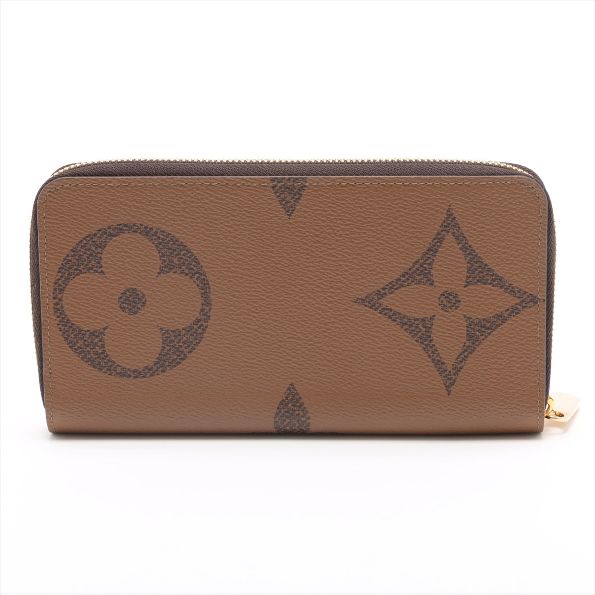 Louis Vuitton Giant Monogram Reversee Zippie Wallet M69353 Black X Brown Round Zip Wallet