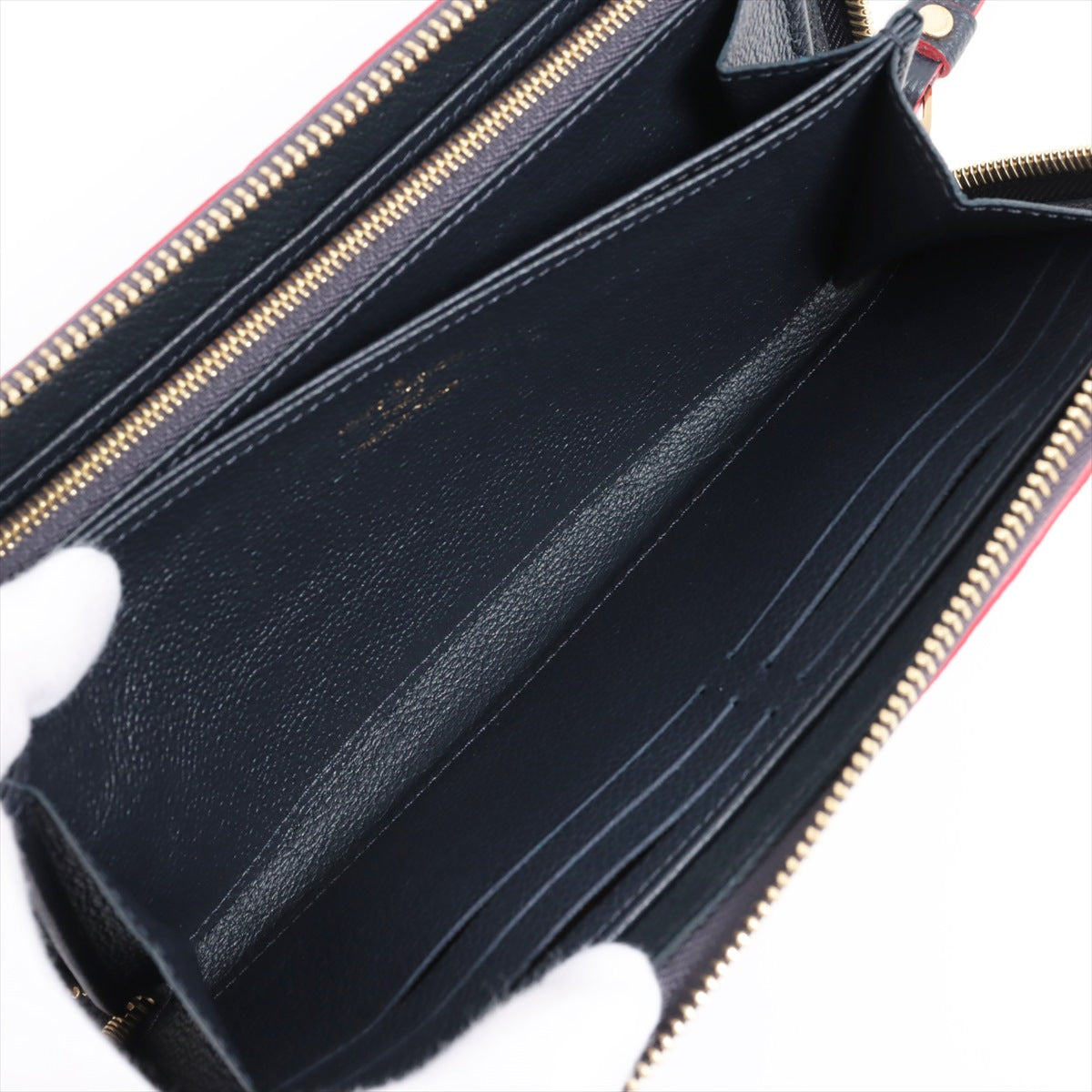 Louis Vuitton Implant  Wallet M62121 Marine Round Zip Wallet