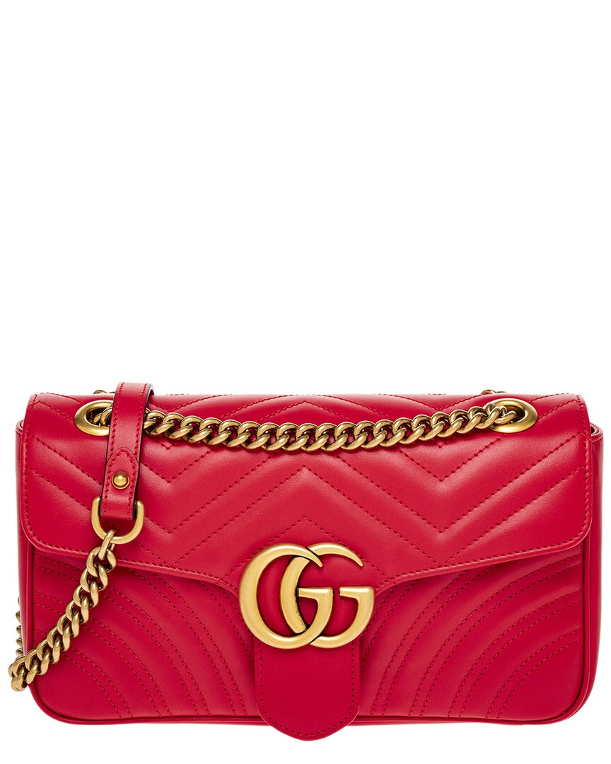 Luxury Gucci Trending 2025 GG Marmont Mini Matelasse Leather Shoulder Bag