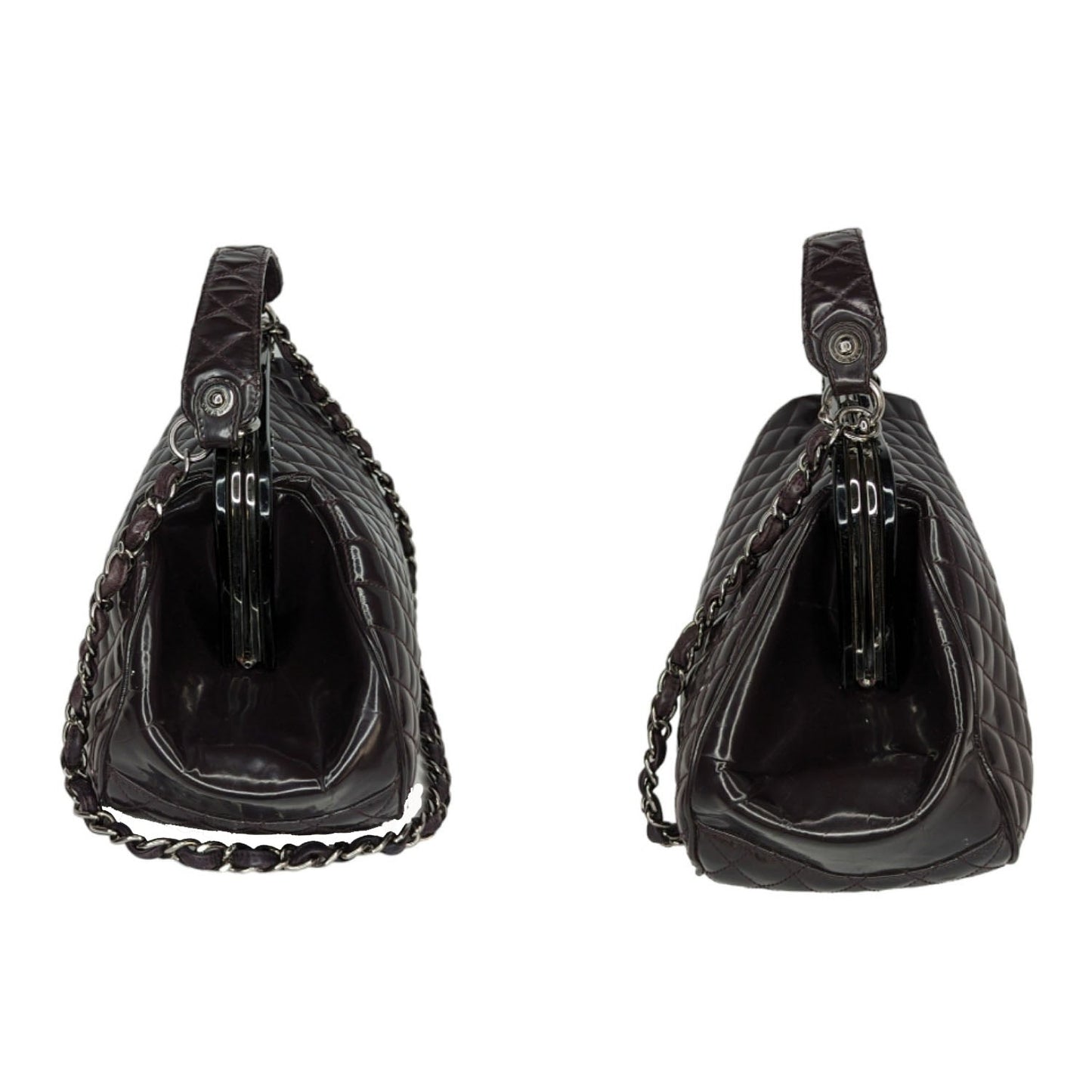 Luxury Chanel bag Vintage Mademoiselle Frame Satchel