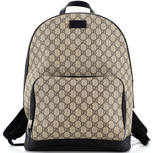 Luxury Gucci Trending 2025 Zip Pocket Backpack GG Coated Canvas Medium