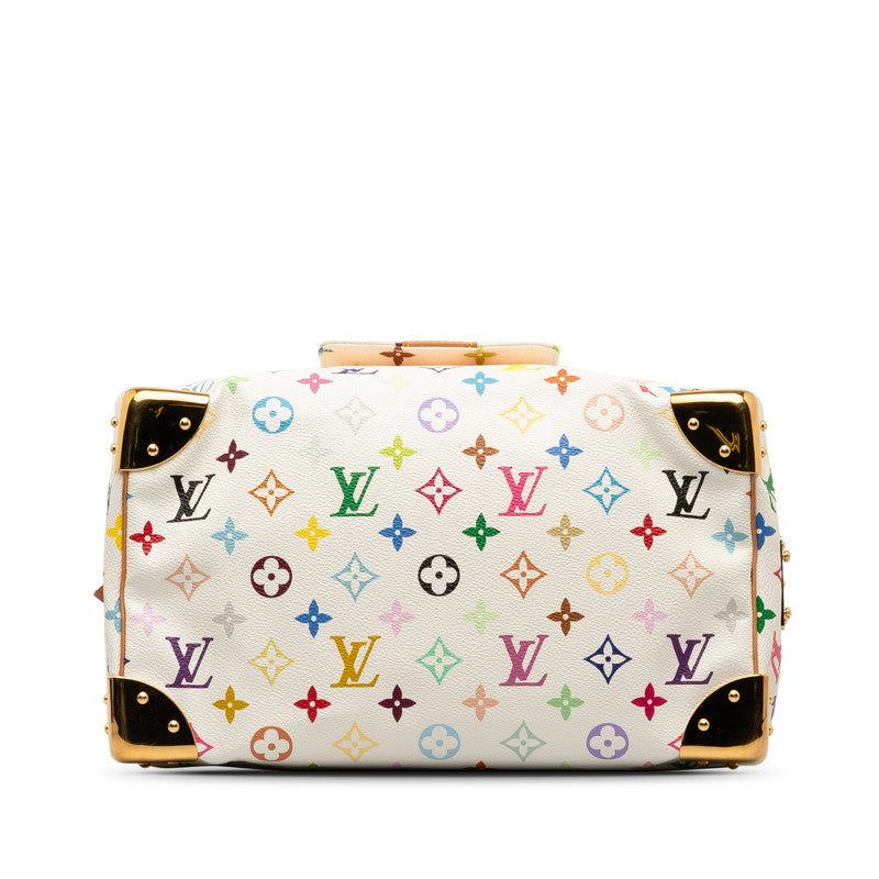 Louis Vuitton Multicolor Speedyy 30 Handbag Mini Boston Bag M92643 Bronze White PVC Leather  Louis Vuitton