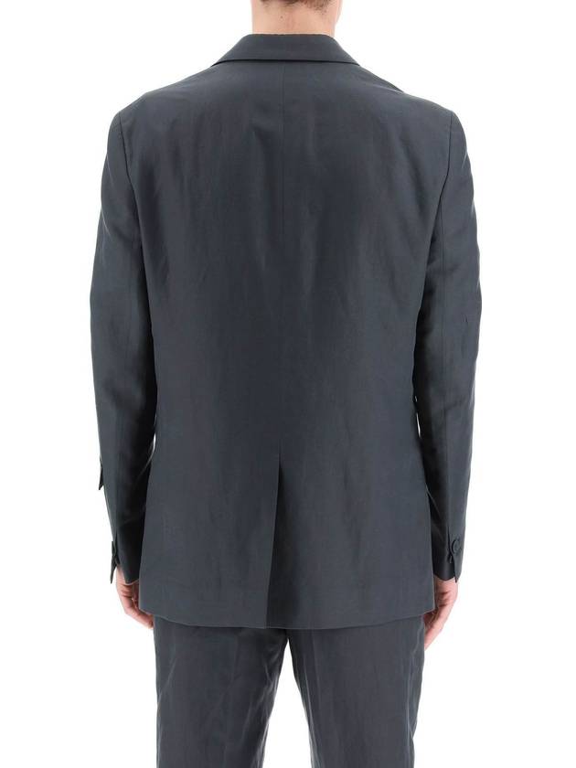 Luxury Fendi Men's Linen Blend Blazer Jacket Grey