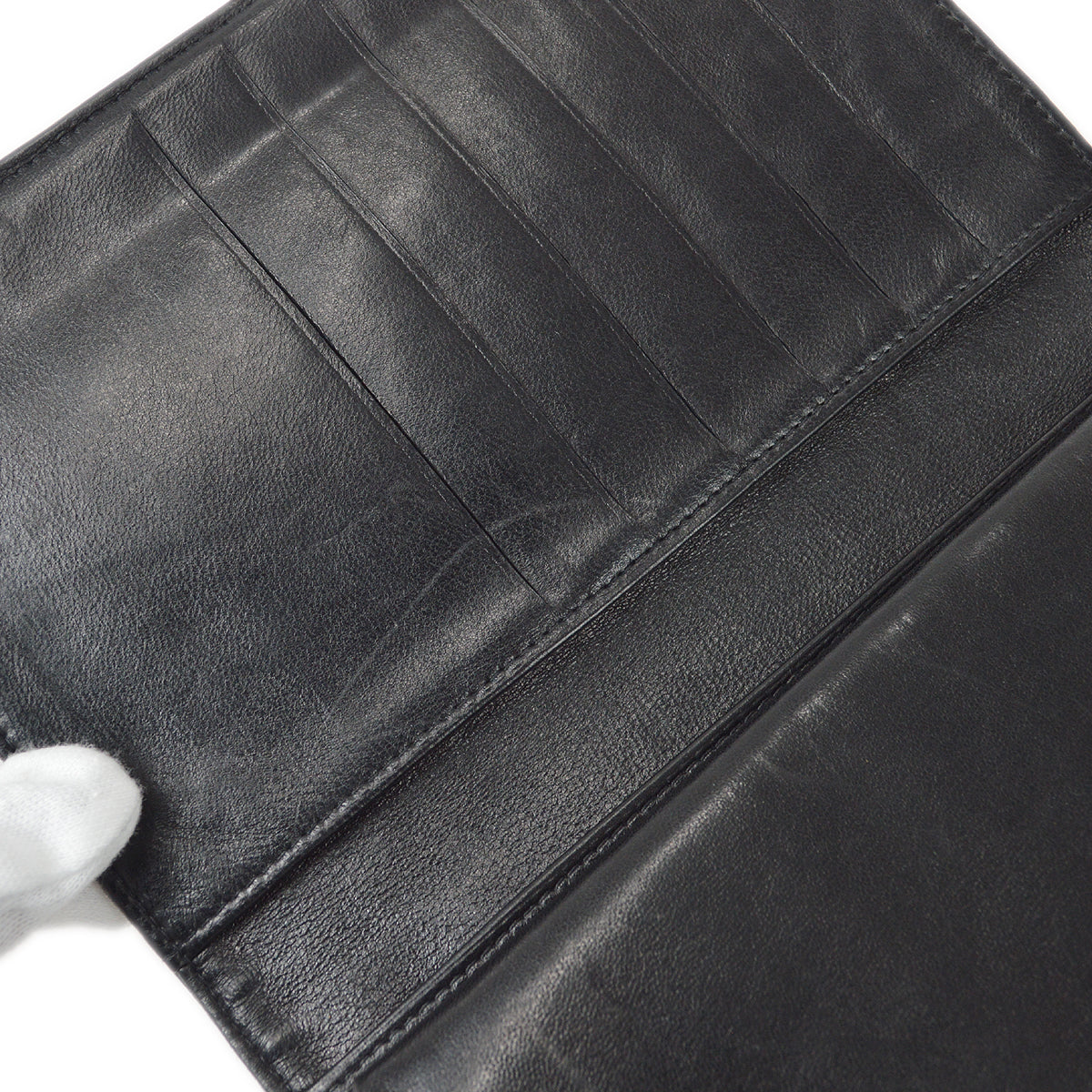Luxury Chanel 2001-2003 Timeless Long Wallet Black Caviar