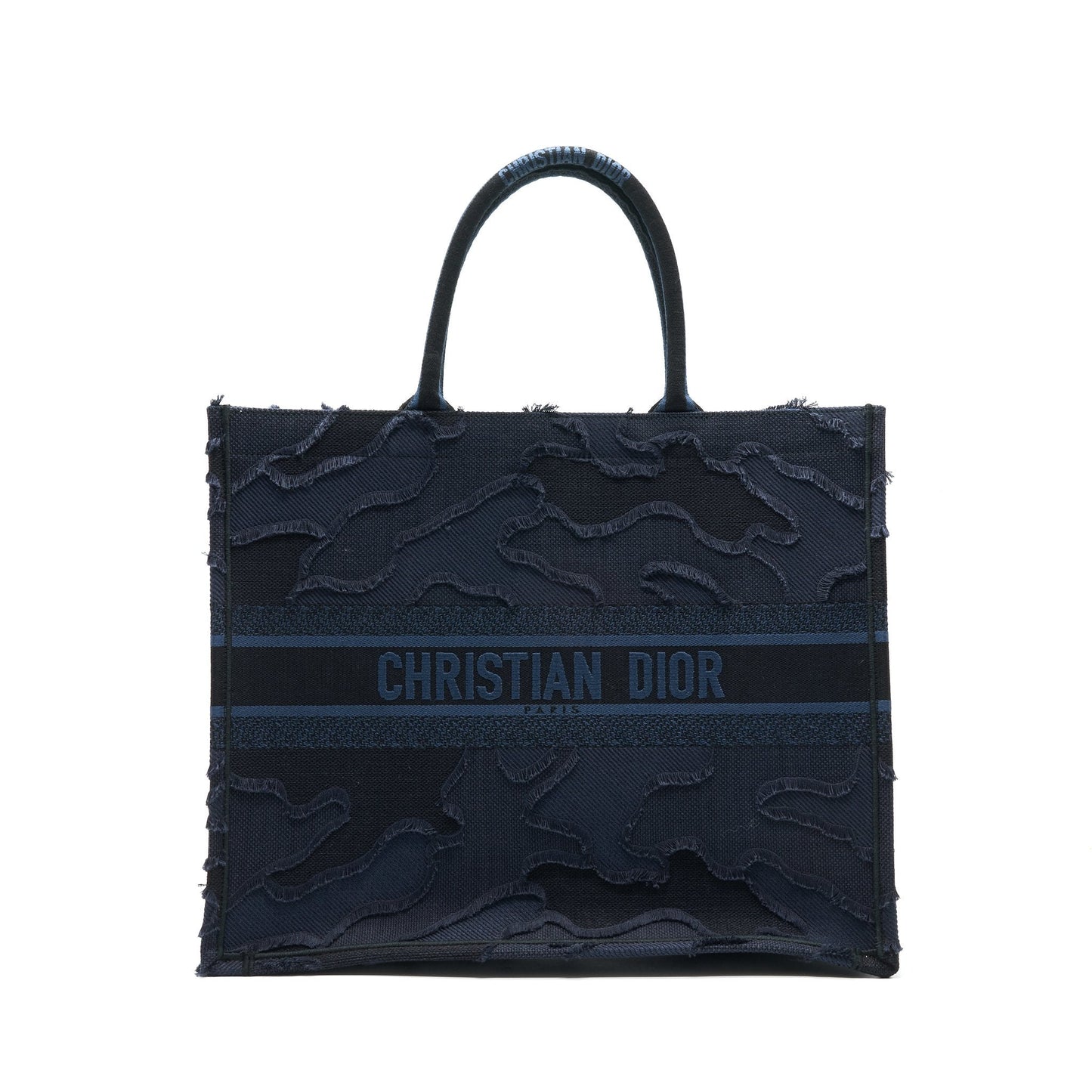 Christian Luxury Dior Luxury Dior Book Tote Denim Blue